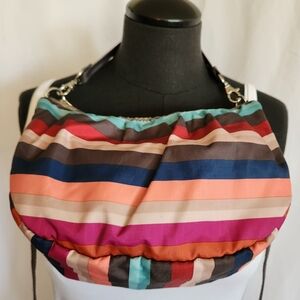 Le Sac....Colorful Striped Shoulder Bag